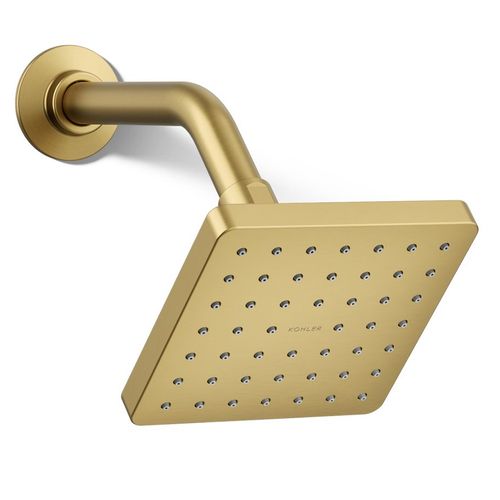 Main product image of Parallel 1-Function Shower Head, 1.75 GPM (Vibrant Brushed Moderne Brass), K-24805-G-2MB