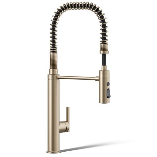 Main product image of Purist Semi-professional Kitchen Faucet w/ 3-Function Sprayhead (Vibrant Brushed Bronze), K-24982-BV