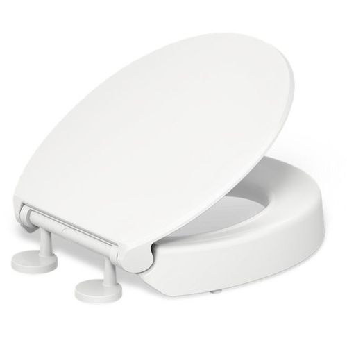 Main product image of Hyten Elevated Quiet-close Round-front Toilet Seat (White), K-25876-0