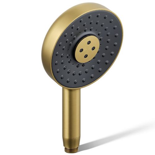 Main product image of Statement Round 3-Function Handshower, 1.75 GPM (Vibrant Brushed Moderne Brass), K-26282-G-2MB