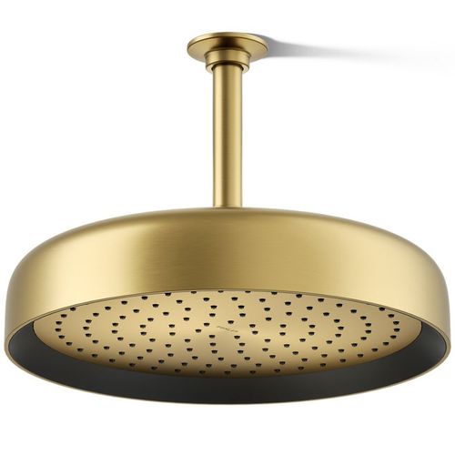 Main product image of Statement Round 12" 1-Function Rainhead, 1.75 GPM (Vibrant Brushed Moderne Brass), K-26291-G-2MB