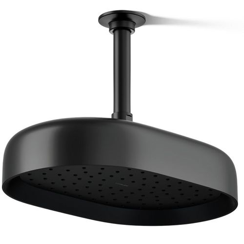 Main product image of Statement Oblong 12" 1-Function Rainhead, 1.75 GPM (Matte Black), K-26293-G-BL
