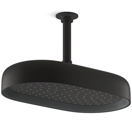 Main product image of Statement Oblong 14" 1-Function Rainhead, 2.5 GPM (Matte Black), K-26294-BL