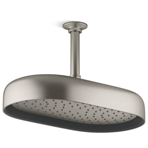 Main product image of Statement Oblong 14" 1-Function Rainhead, 2.5 GPM (Vibrant Brushed Nickel), K-26294-BN
