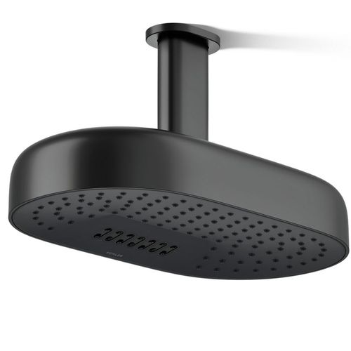 Main product image of Statement Oblong 14" 2-Function Rainhead, 1.75 GPM (Matte Black), K-26295-G-BL