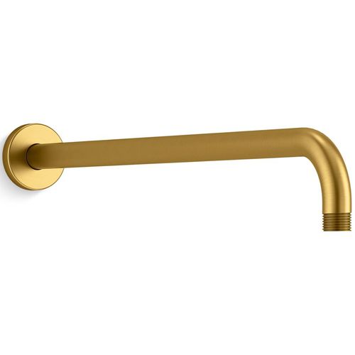 Main product image of Statement 19" Wall Mount 1-Function Rainhead Arm And Flange (Vibrant Brushed Moderne Brass), K-26307-2MB
