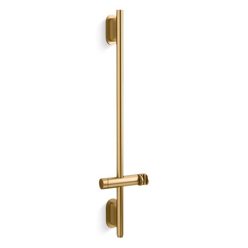 Main product image of Statement 32" Deluxe Slidebar w/ Integrated Water Supply (Vibrant Brushed Moderne Brass), K-26314-2MB