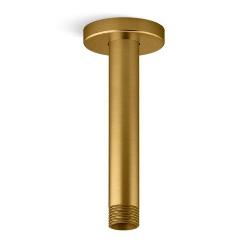 Main product image of Statement 6" Ceiling Mount 1-Function Rainhead Arm And Flange (Vibrant Brushed Moderne Brass), K-26320-2MB