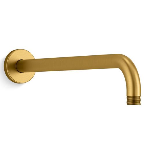 Main product image of Statement 15-1/2" Wall Mount 1-Function Rainhead Arm And Flange (Vibrant Brushed Moderne Brass), K-26322-2MB