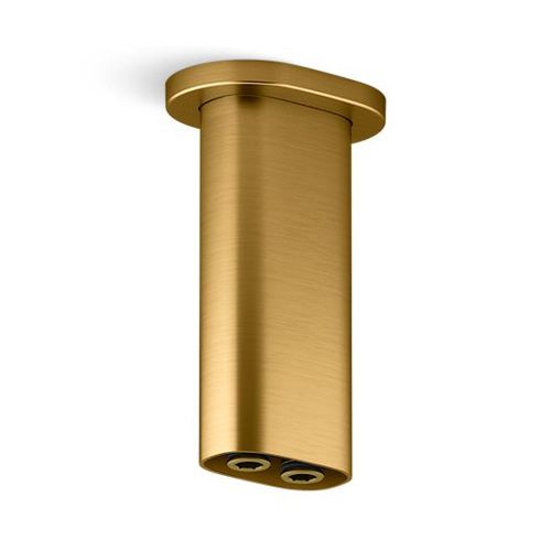 Main product image of Statement 5" Ceiling Mount 2-Function Rainhead Arm And Flange (Vibrant Brushed Moderne Brass), K-26325-2MB