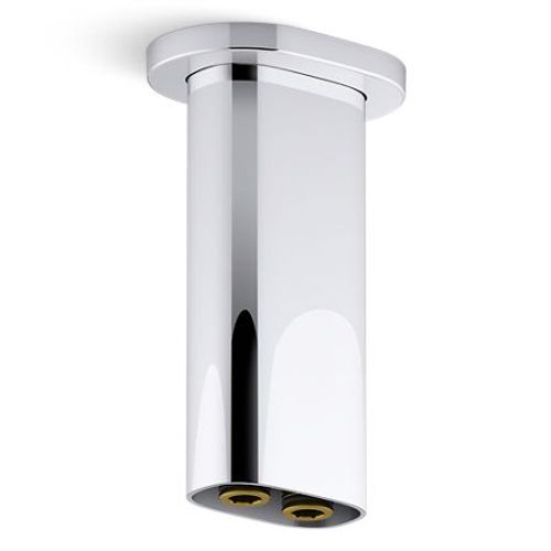 Main product image of Statement 5" Ceiling Mount 2-Function Rainhead Arm And Flange (Polished Chrome), K-26325-CP
