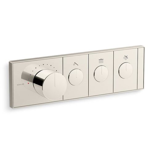 Main product image of Anthem Three-outlet Recessed Mechanical Thermostatic Valve Control (Vibrant Polished Nickel), K-26347-9-SN