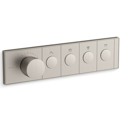 Main product image of Anthem Four-outlet Recessed Mechanical Thermostatic Valve Control (Vibrant Brushed Nickel), K-26348-9-BN
