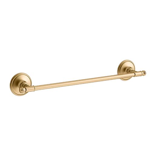 Main product image of Eclectic 18" Towel Bar (Vibrant Brushed Moderne Brass), K-26498-2MB