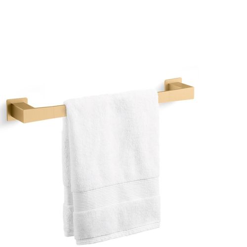 Main product image of Honesty 18" Towel Bar (Vibrant Brushed Moderne Brass), K-26633-2MB