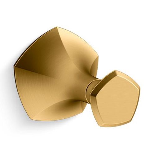 Main product image of Occasion Robe Hook (Vibrant Brushed Moderne Brass), K-27069-2MB