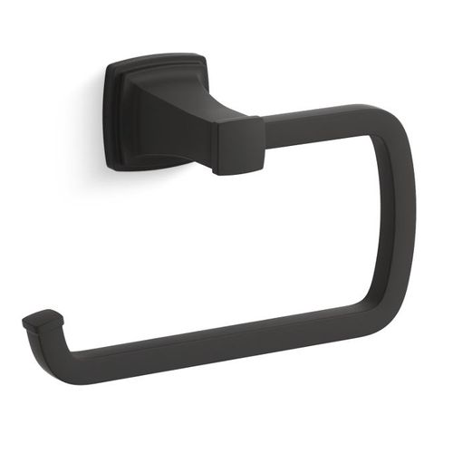Main product image of Riff Towel Ring (Matte Black), K-27412-BL