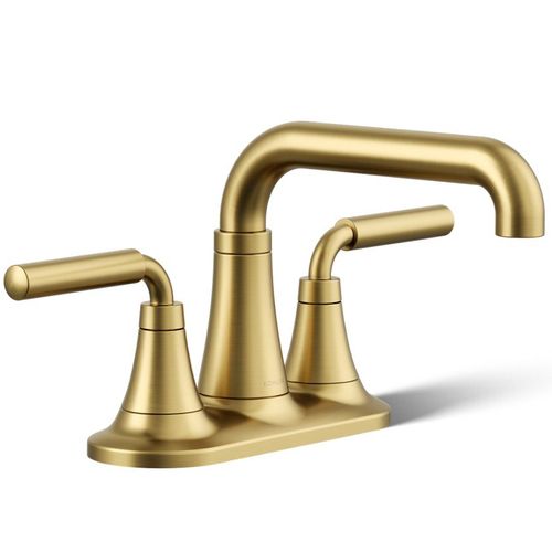 Main product image of Tone Centerset Bathroom Sink Faucet, 1.2 GPM (Vibrant Brushed Moderne Brass), K-27414-4-2MB