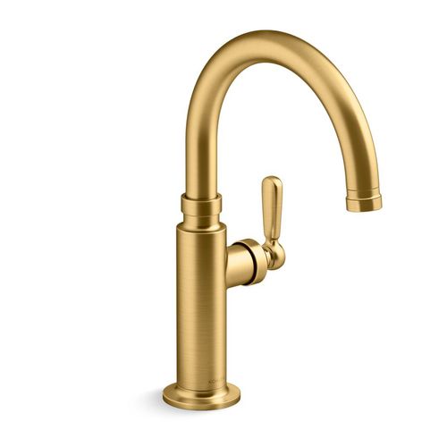 Main product image of Edalyn by Studio McGee Single-handle Bar Sink Faucet (Vibrant Brushed Moderne Brass), K-28357-2MB
