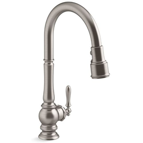 Main product image of Artifacts Touchless Pull-down Kitchen Faucet w/ 3-Function Sprayhead (Vibrant Stainless), K-29709-VS