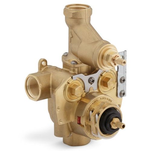 Main product image of MasterShower Xvii 3/4" Thermostatic Valve w/ Integral Volume Control And Stops, K-2976-KS-NA