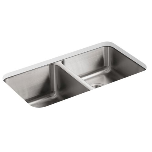 Main product image of Undertone 31-1/2" Undermount Double-bowl Kitchen Sink (Stainless Steel), K-3351-NA