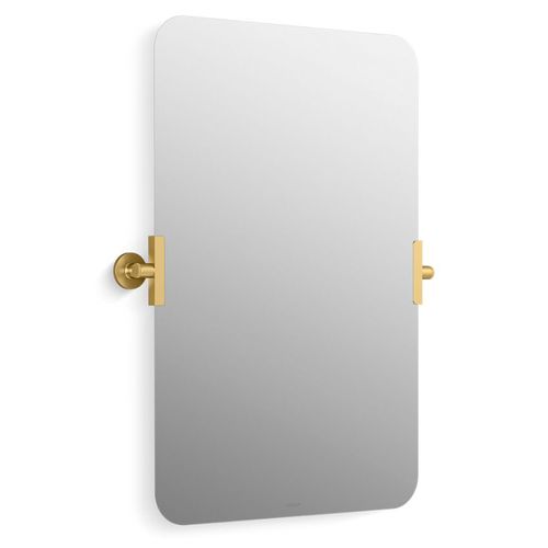 Main product image of Castia 20" X 30" Rectangular Mirror (Vibrant Brushed Moderne Brass), K-34969-2MB