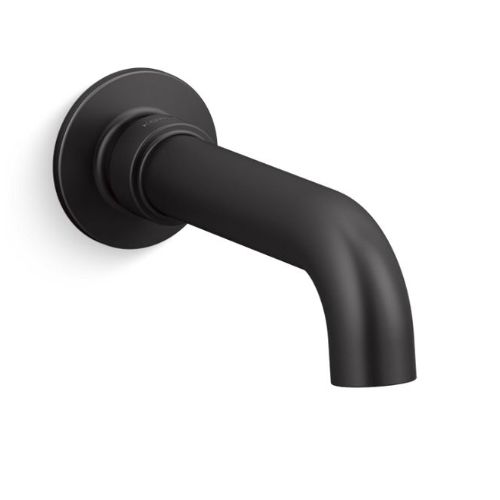 Main product image of Castia Wall Mount Bath Spout (Matte Black), K-35922-BL