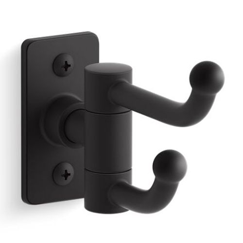 Main product image of Castia Double Robe Hook (Matte Black), K-35927-BL