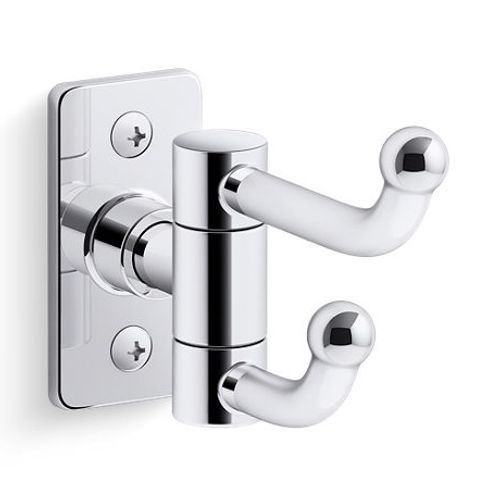 Main product image of Castia Double Robe Hook (Polished Chrome), K-35927-CP