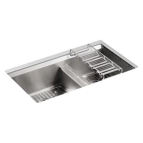 Main product image of 8 Degree Offset Dbl Basin Ss Sink, K-3672-NA