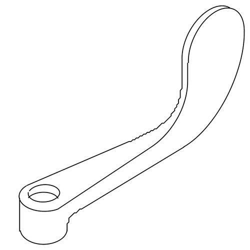 Main product image of Handle, 4" Blade Cold (Polished Chrome), K-41063-C-CP