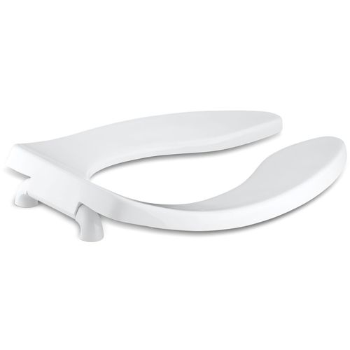 Main product image of Lustra Elongated Toilet Seat w/ Check Hinge (White), K-4666-C-0