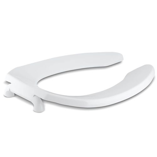 Main product image of Lustra Elongated Toilet Seat w/ Self-sustaining Check Hinge (White), K-4670-SC-0