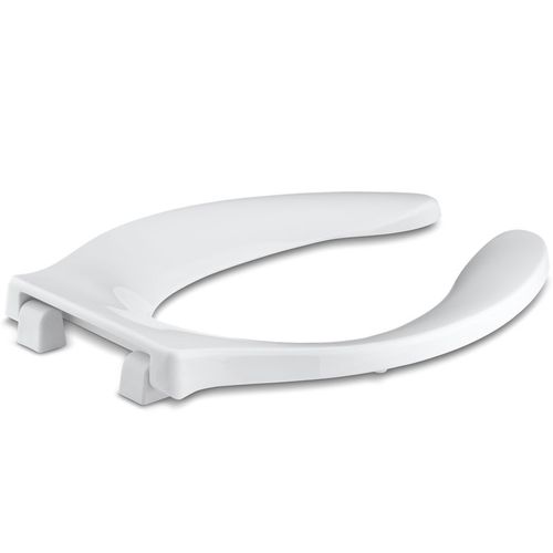 Main product image of Stronghold Commercial Elongated Toilet Seat w/ Integrated Handle And Quiet-close Check Hinge (White), K-4731-GC-0