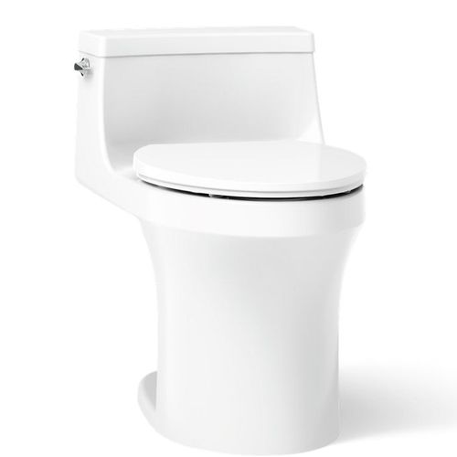 Main product image of San Souci One-piece Compact Elongated Toilet w/ Concealed Trapway, 1.28 GPF (White), K-5172-0