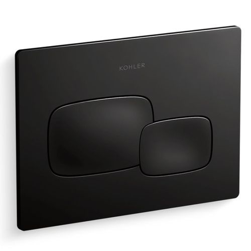 Main product image of Cue Flush Actuator Plate For 2"x 4" In-wall Tank And Carrier System (Black), K-5413-7