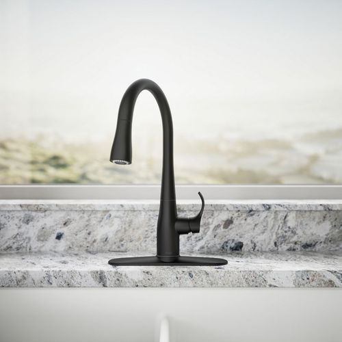 Main product image of Simplice Pull-Down Secondary Kitchen Faucet (Matte Black), K-597-BL