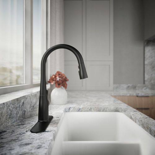 Main product image of Simplice Pull-Down Secondary Kitchen Faucet (Matte Black), K-597-BL
