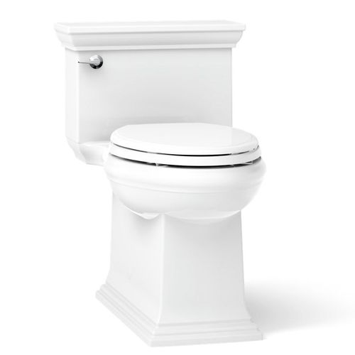 Main product image of Memoirs Stately One-piece Compact Elongated Toilet w/ Skirted Trapway, 1.28 GPF (White), K-6428-0