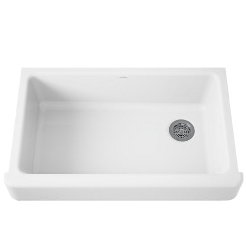 Main product image of Whitehaven 35-1/2" Undermount Single-bowl Farmhouse Kitchen Sink (White), K-6488-0