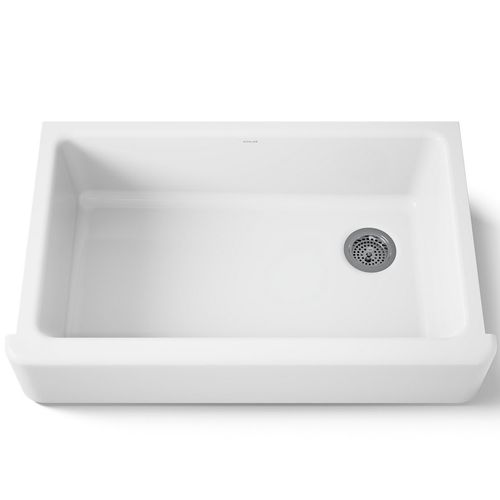 Main product image of Whitehaven 35-3/4" Undermount Single-bowl Farmhouse Kitchen Sink (White), K-6489-0