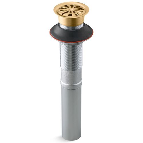 Main product image of Bathroom Sink Grid Drain w/ out Overflow (Vibrant Brushed Moderne Brass), K-7129-2MB