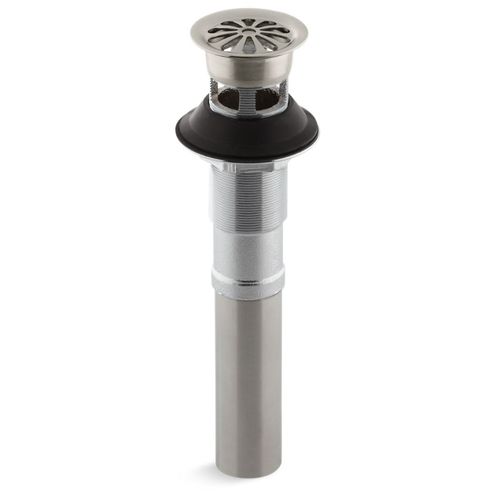 Main product image of Bathroom Sink Grid Drain w/ Overflow (Vibrant Brushed Nickel), K-7129-A-BN