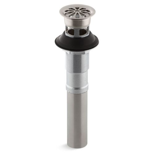 Main product image of Bathroom Sink Grid Drain w/ Overflow (Vibrant Stainless), K-7129-A-VS