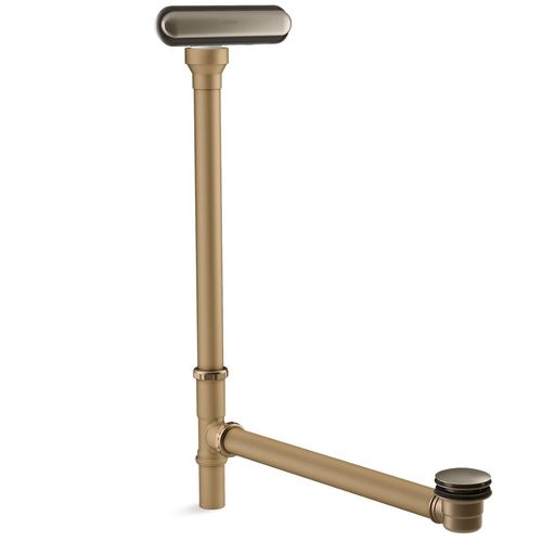 Main product image of Clearflo Slotted Overflow Brass Bath Drain (Vibrant Brushed Nickel), K-7271-BN