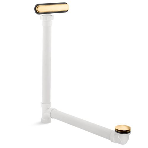 Main product image of Clearflo Slotted Overflow Bath Drain (Vibrant Brushed Moderne Brass), K-7272-2MB