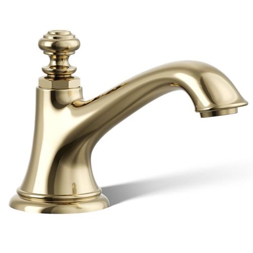 Main product image of Artifacts w/ Bell design Bathroom Sink Faucet Spout Only w/ Bell Design, 1.2 GPM (Vibrant French Gold), K-72759-AF