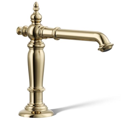 Main product image of Artifacts Bathroom Sink Faucet Spout Only w/ Column Design, 1.2 GPM (Vibrant French Gold), K-72760-AF