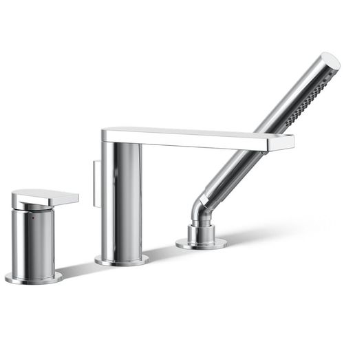 Main product image of Composed Deck Mounted Bath Faucet w/ Handshower (Polished Chrome), K-73078-4-CP